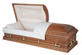 Avellino Poplar With Khaki Weave Interior - Wood Casket