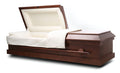 Carina Walnut Veneer Wood Finish With White Velvet Interior