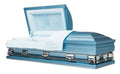 Eternity Blue With Blue Crepe Interior 28.5" - Oversize Metal Casket