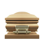 Legacy Gold with Cream Velvet Interior - Metal Casket
