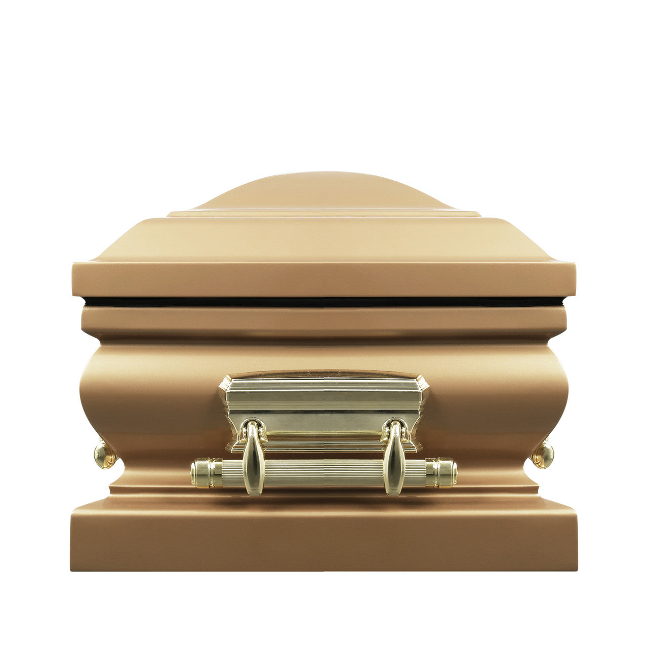 Legacy Gold with Cream Velvet Interior - Metal Casket