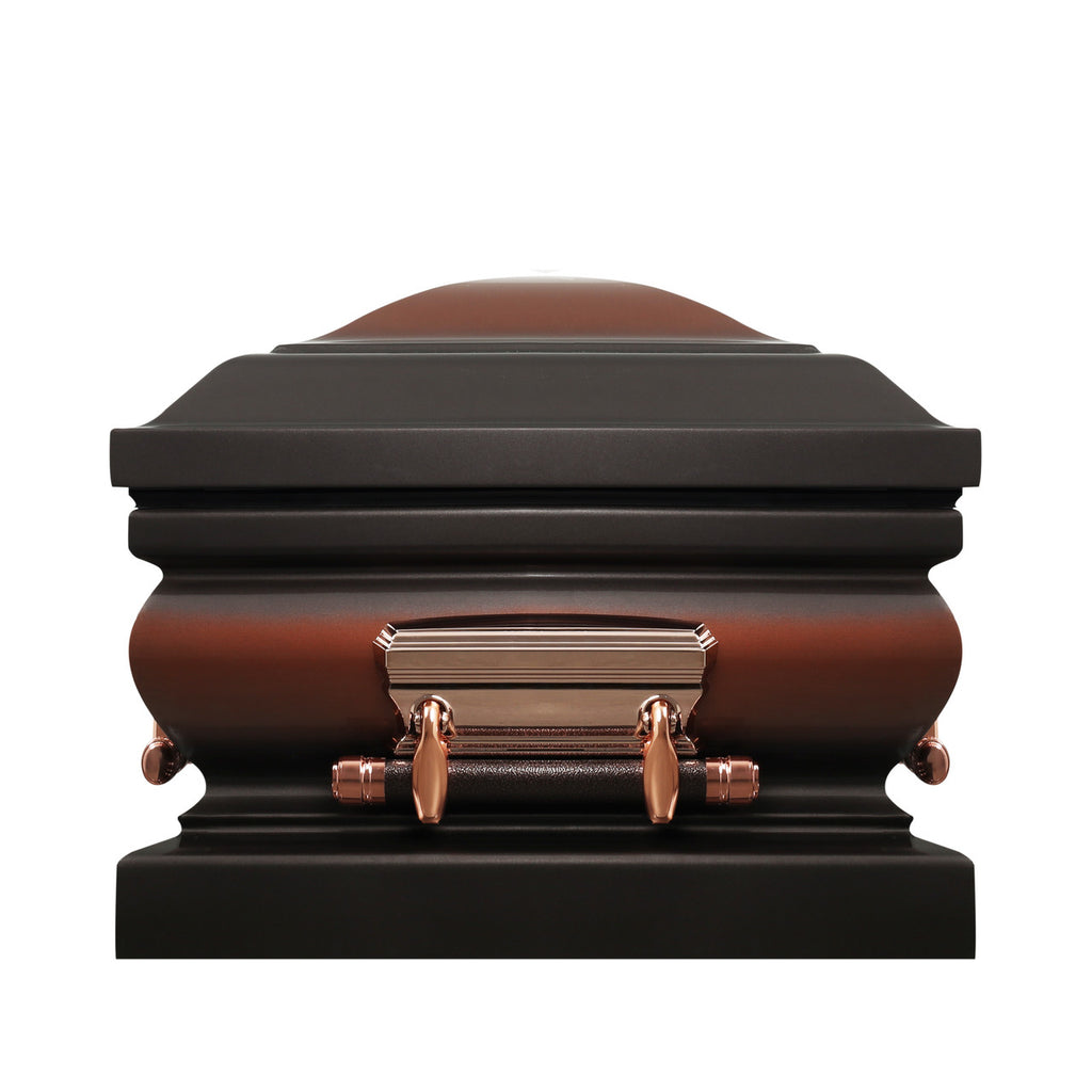 Legacy Bronze Casket with Almond Velvet Interior - Metal Casket