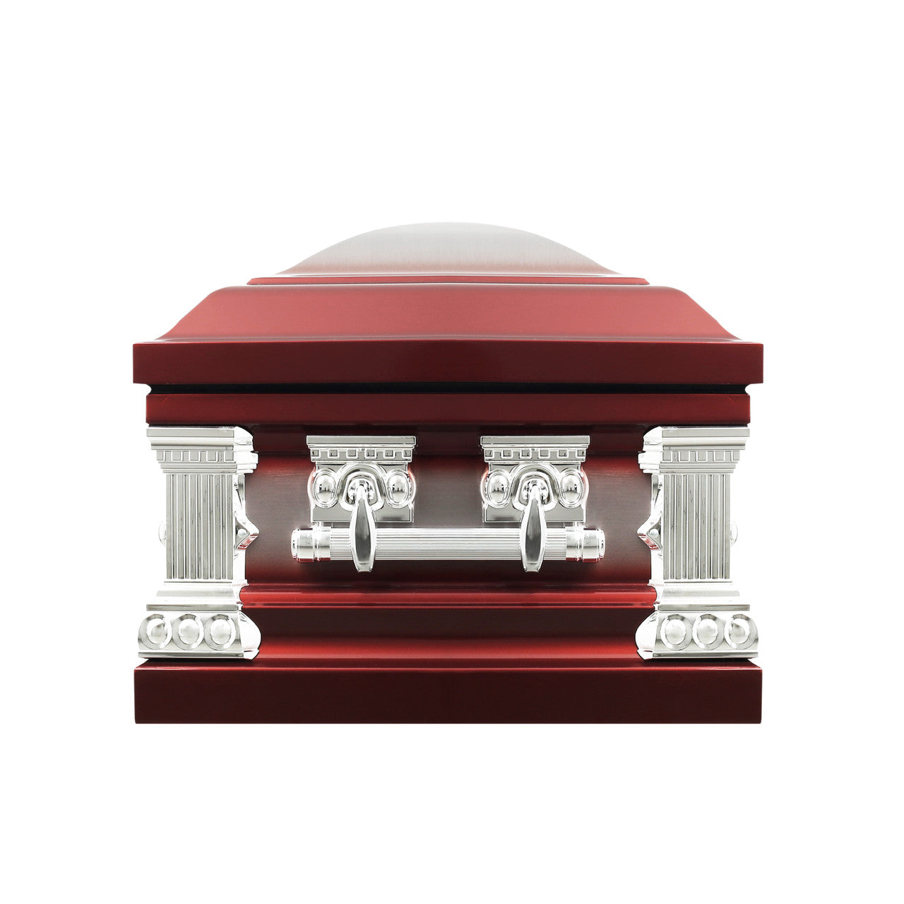 Lincoln Cherry with White Velvet Interior - Metal Casket