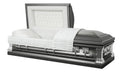 Lincoln Pewter with White Velvet Interior - Stainless Steel Casket