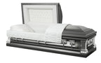 Lincoln Pewter with White Velvet Interior - Stainless Steel Casket