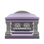 Lincoln Lilac with Pink Velvet Interior - Metal Casket