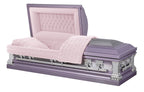 Lincoln Lilac with Pink Velvet Interior - Metal Casket