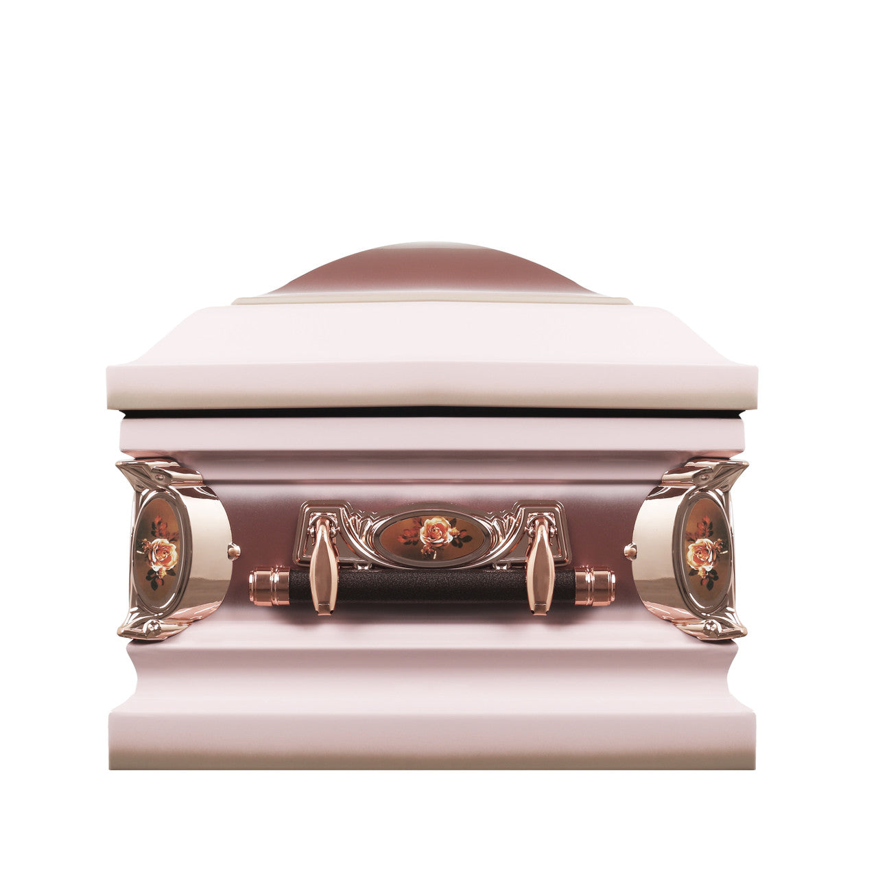 Mother' Casket Pink Finish with Pink Velvet Interior - Metal Casket