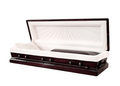 Remington Solid Mahogany Full Couch with Eggshell Velvet Interior -  Wood Casket