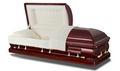 Princeton Poplar With Beige Velvet Interior - Wood Casket