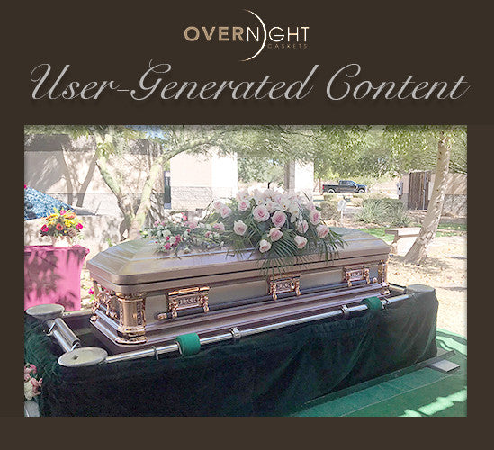 Silver Rose Brush Casket with Pink Velvet Interior - Metal Casket