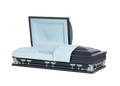 Spectrum Dark Blue with Blue Velvet Interior - Oversize Metal Casket