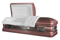 Sterling Orchid Casket with White Velvet Interior - Metal Casket
