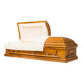 Westbrook Solid Maple Wood Casket with Almond Velvet Interior -  Wood Casket