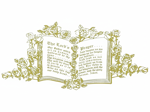 Lord's Prayer Head Panel - Pink