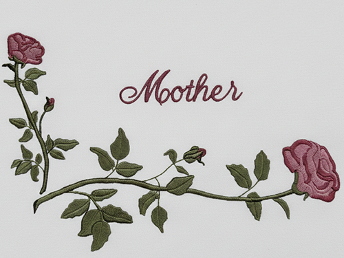Corner Rose Mother' Head Panel - Pink