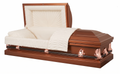 Spartan Copper Casket with Tan Crepe Interior - Metal Casket