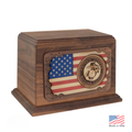 U.S. Marines Wood Urn
