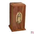 Lady of Guadalupe Cedar Wood Urn